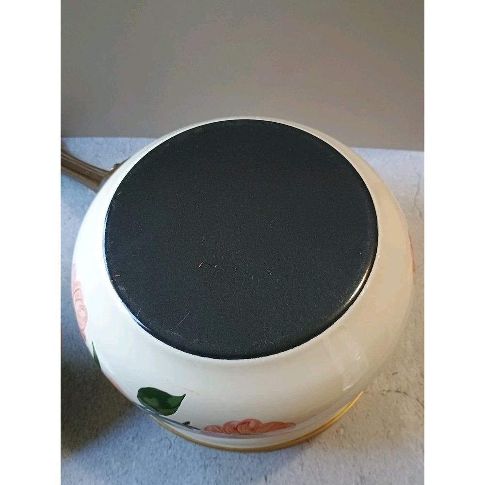 Villeroy & Boch French Garden Enamel Cooking Pot (3 qt)‎ With Lid Floral Decor - Picture 11 of 11